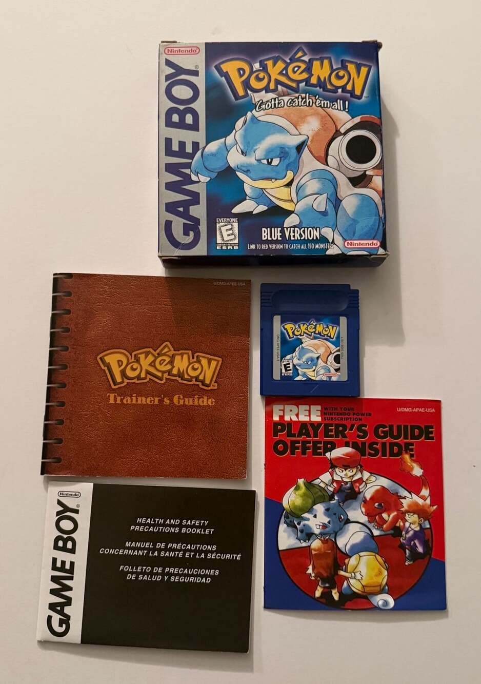 Nintendo Pokemon Blue Version Game Boy Game Complete In Box CIB